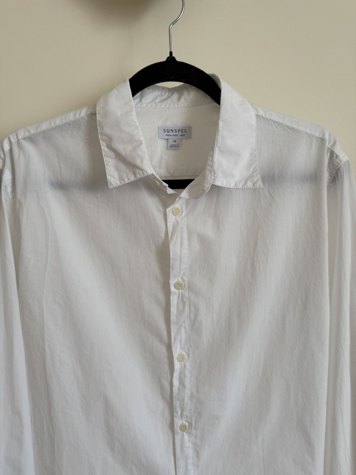 Sunspel Sunspel White Classic Cotton Shirt – Size M Made in Portugal Size US M / EU 48-50 / 2 - 2 Thumbnail