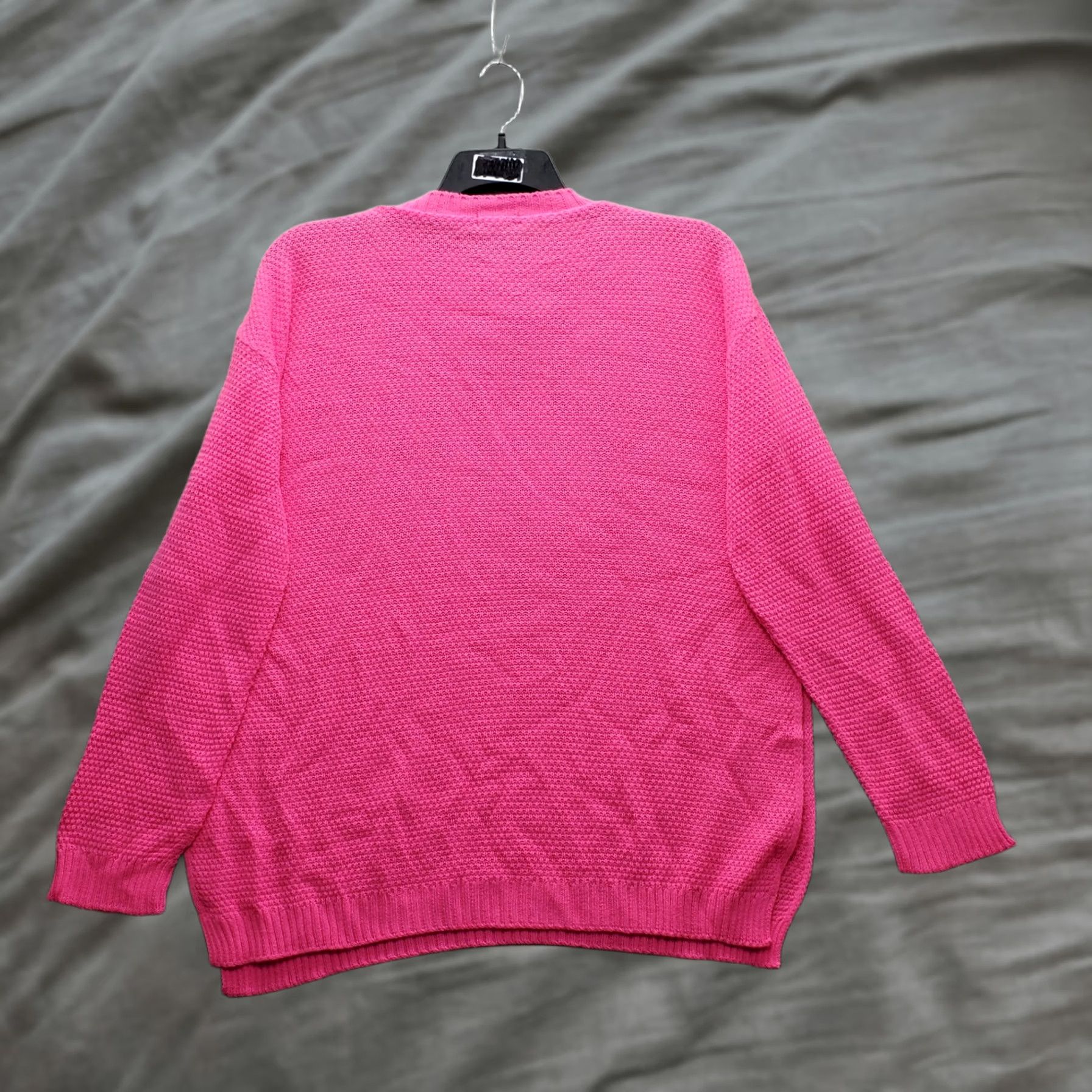 Boohoo Boohoo Pink Tunic Sweater Womens 14 Long Sleeve Pullover Moss Stitch Knit Crew Neck Casual Shirt Women Size XL / US 12-14 / IT 48-50 - 1 Thumbnail