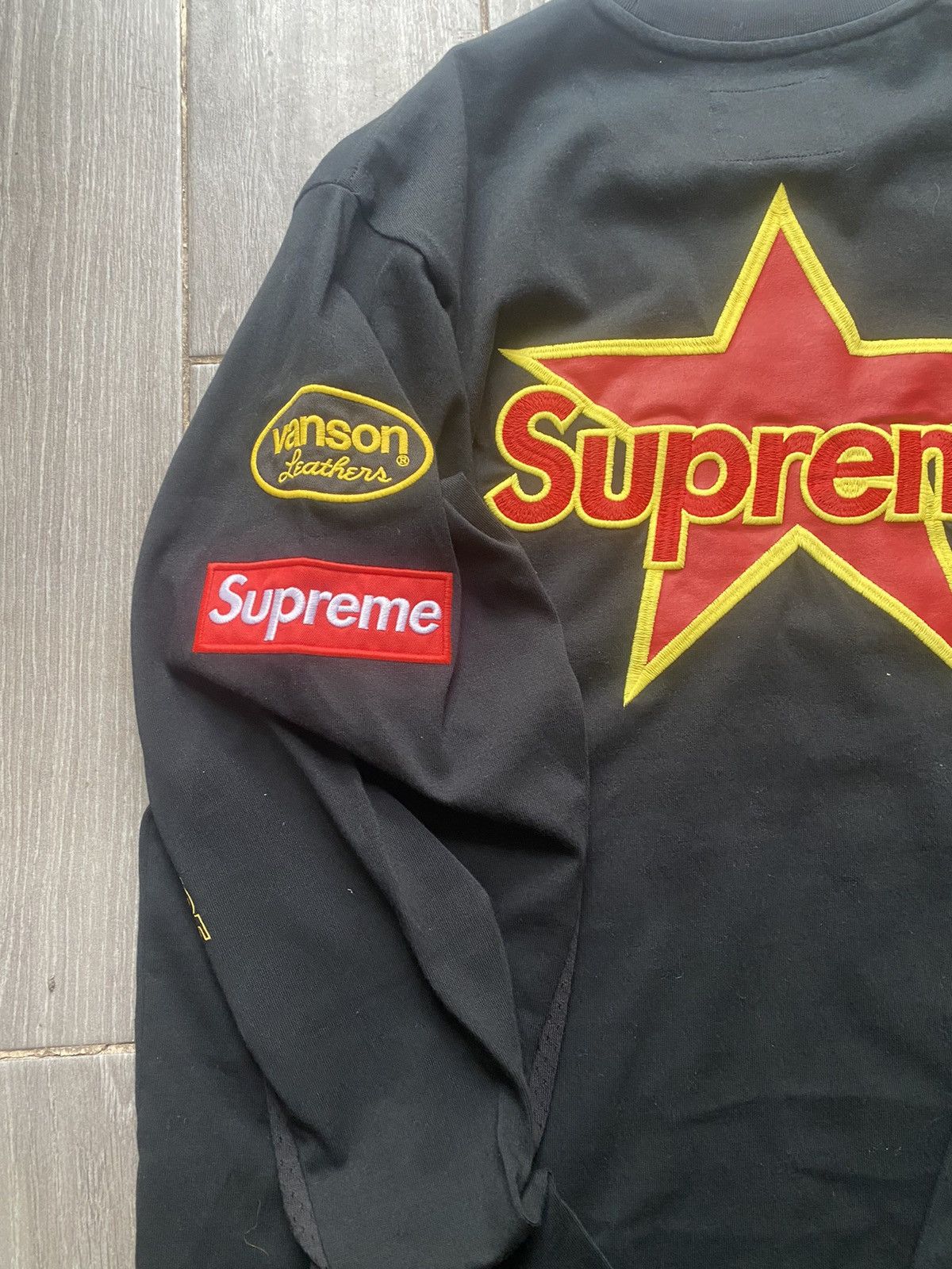 Supreme Supreme Vanson Leather L/S Top Medium Size US M / EU 48-50 / 2 - 6 Thumbnail