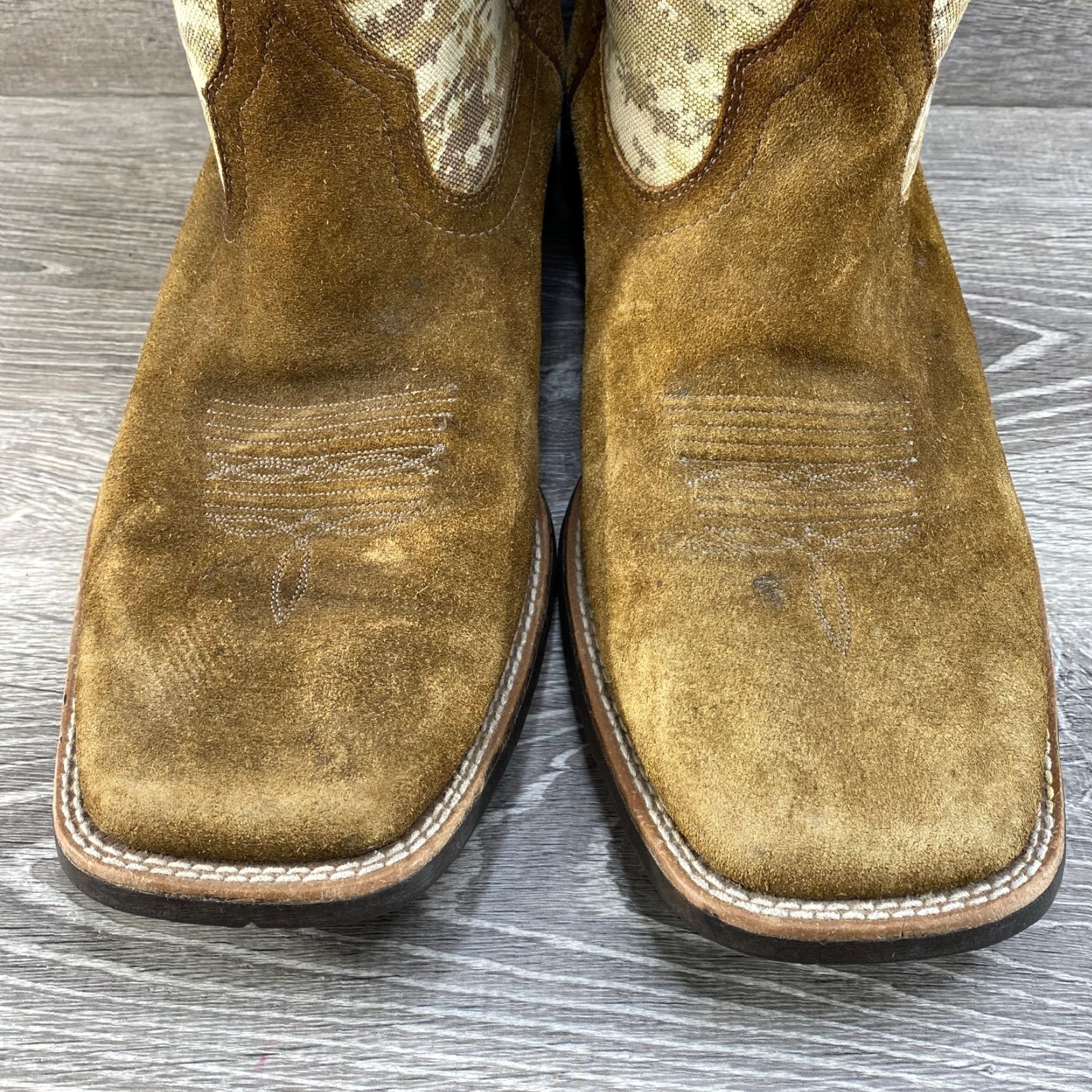 Ariat Ariat Mens 13 D Cowboy Boots Sport Patriot Sand Storm Leather Camo American Flag Shirt? Size US 12 / EU 45 - 4 Thumbnail
