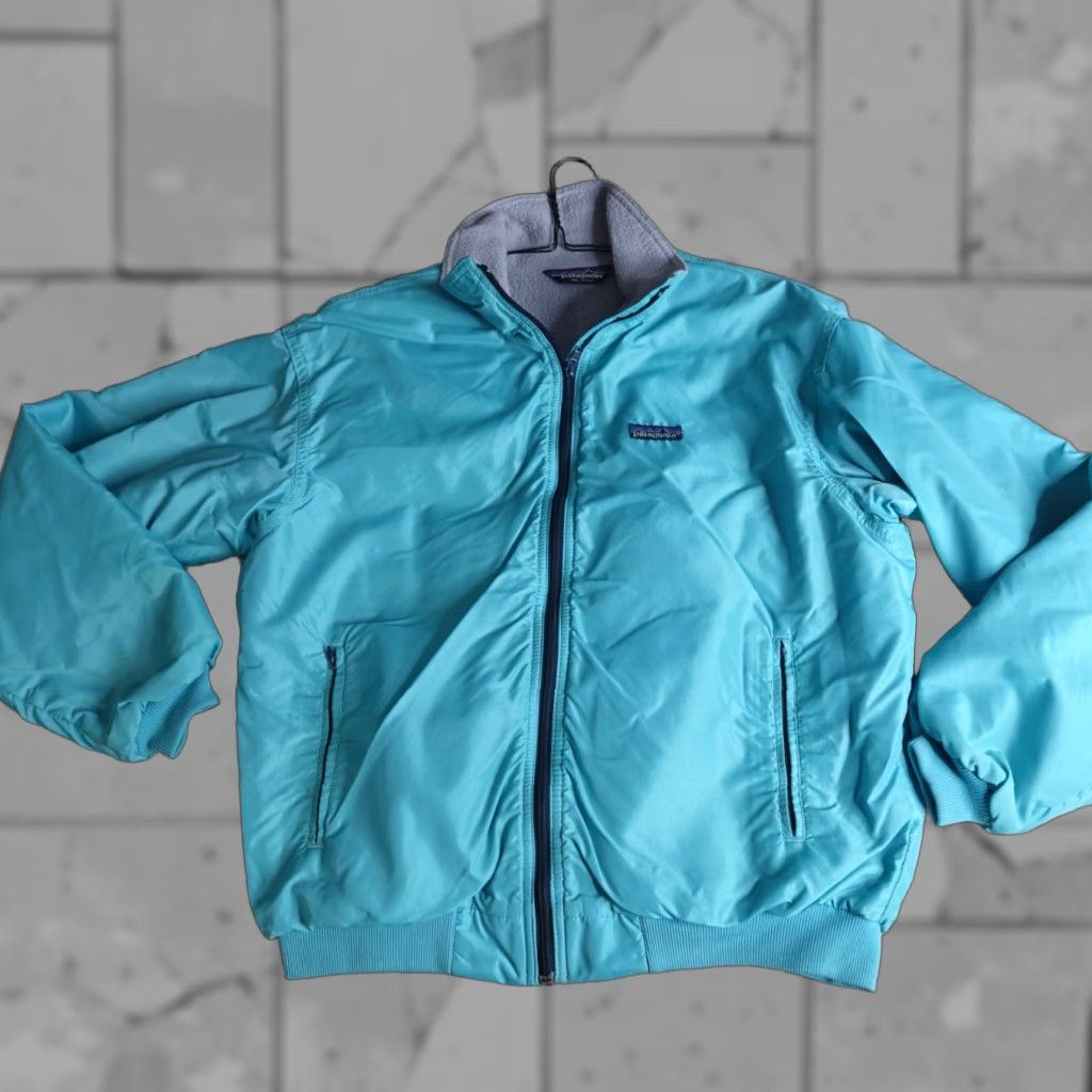 Patagonia VINTAGE Patagonia Womens Jacket L Blue Full Zip Fleece Lined Made in USA Size L / US 10 / IT 46 - 1 Thumbnail