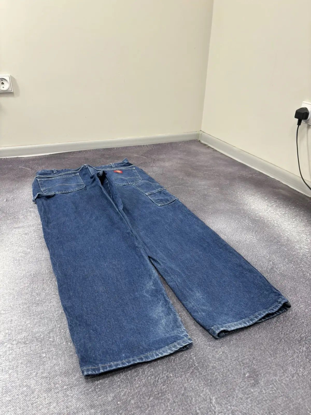 Dickies × Vintage Vintage Dickies Y2K Perforated Work Hype Denim Baggy Jeans Size US 36 / EU 52 - 3 Thumbnail