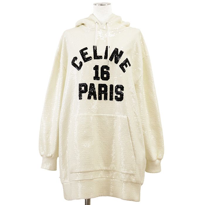 Celine Celine 16 Sweatshirt Spangle Hoodie Textile Sweatshirts & Hoodies DUTY FREE for USA