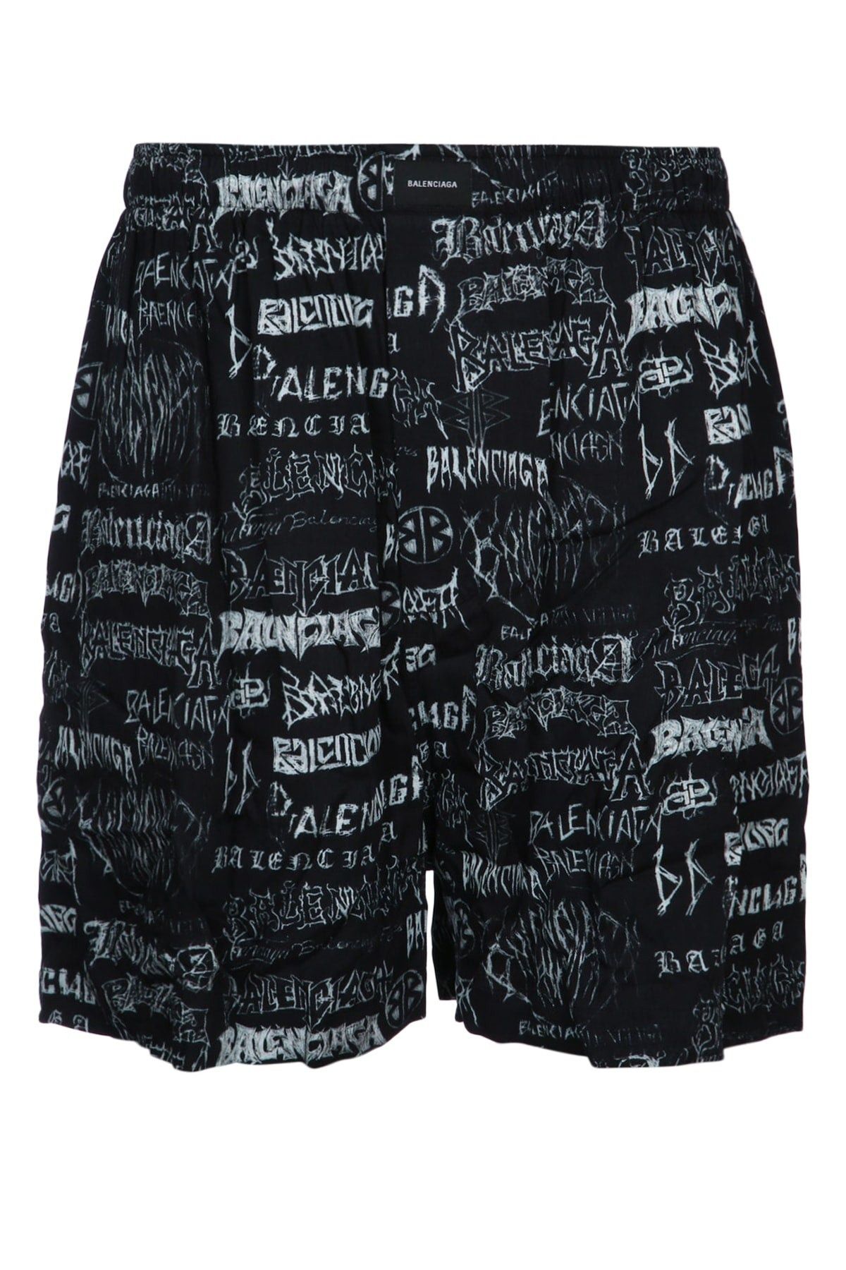 Balenciaga o1w1db10426 DIY Metal Allover Pyjama Shorts in Black Size US 28 / EU 44 - 1 Thumbnail