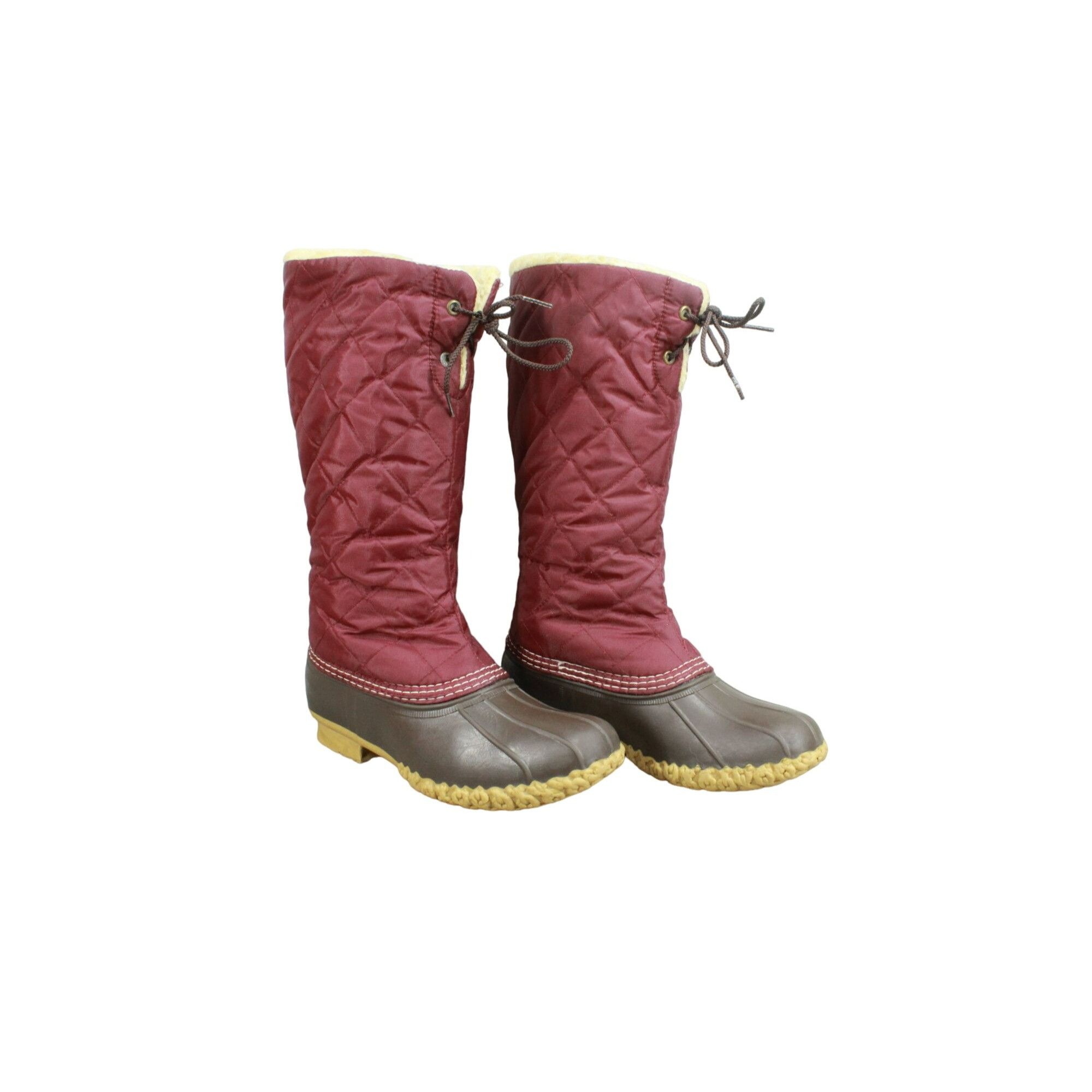 L.L. Bean LL Bean Women's Shearling Quilted Waterproof Duck Boots Size US 6 / IT 36 - 3 Thumbnail