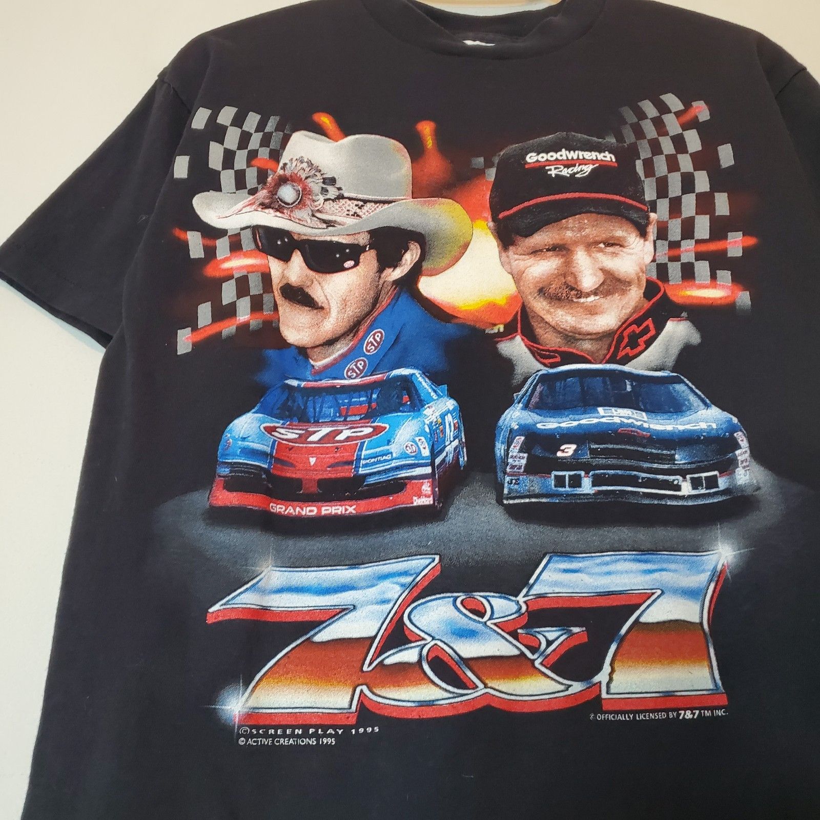Vintage Vintage 1995 Dale Earnhardt Nascar Graphic Black Size Size US M / EU 48-50 / 2 - 3 Thumbnail