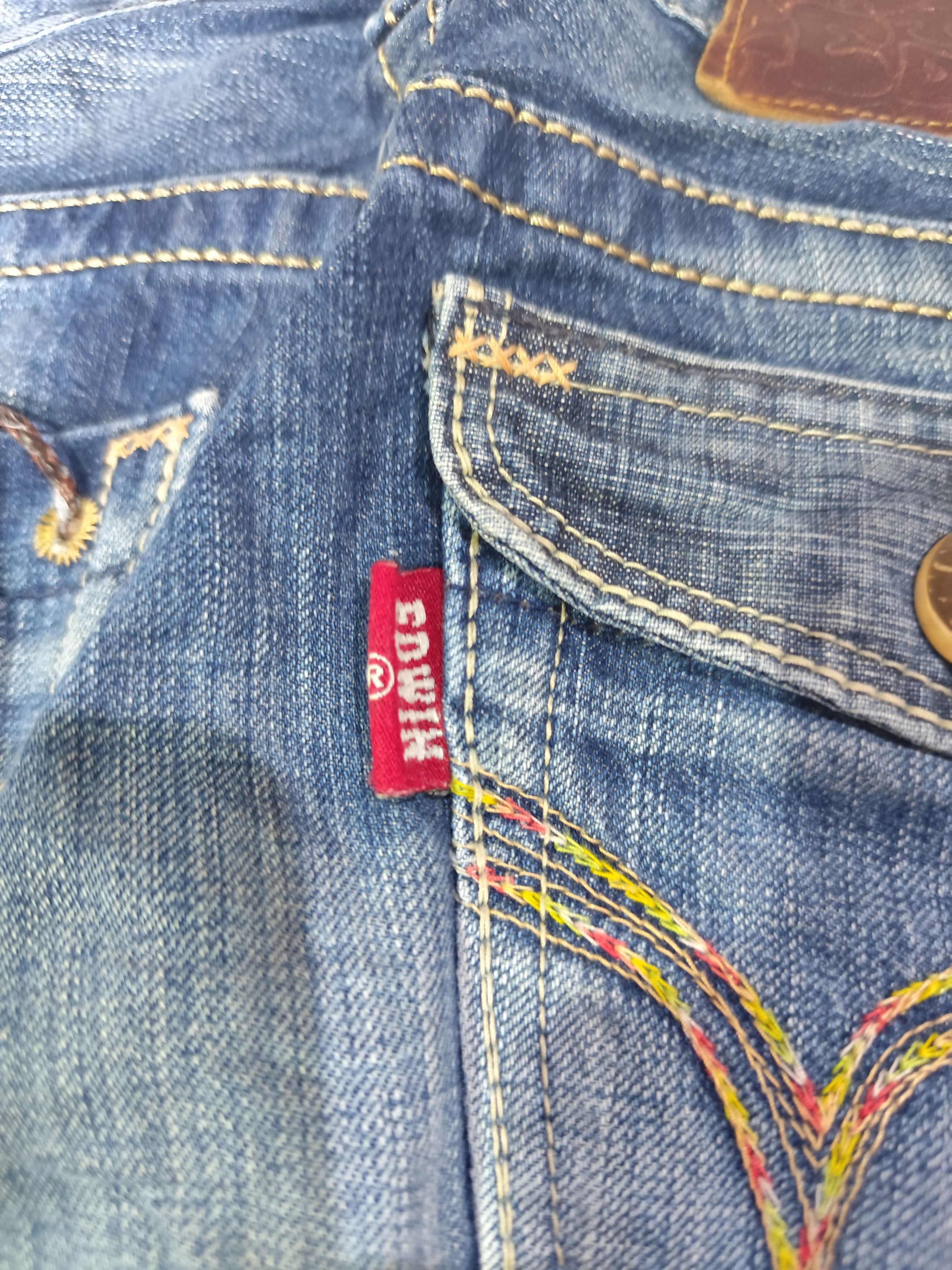 Beauty Beast × Edwin × If Six Was Nine Vintage Edwin 503 Blue Trip Washed Denim J017 Size 26" / US 2 / IT 38 - 15 Thumbnail