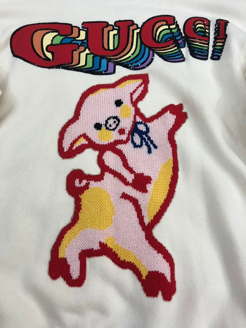 Gucci Gucci Dancing Piggy Sweatshirt Size US M / EU 48-50 / 2 - 3 Thumbnail