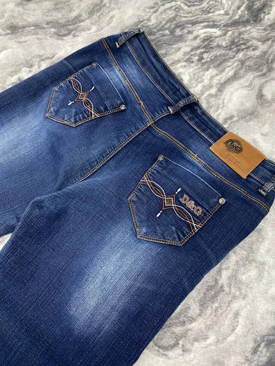 Dolce & Gabbana Vintage Dolce Gabbana Mini Logo Denim Jeans Baggy 90s Size US 33 - 8 Thumbnail