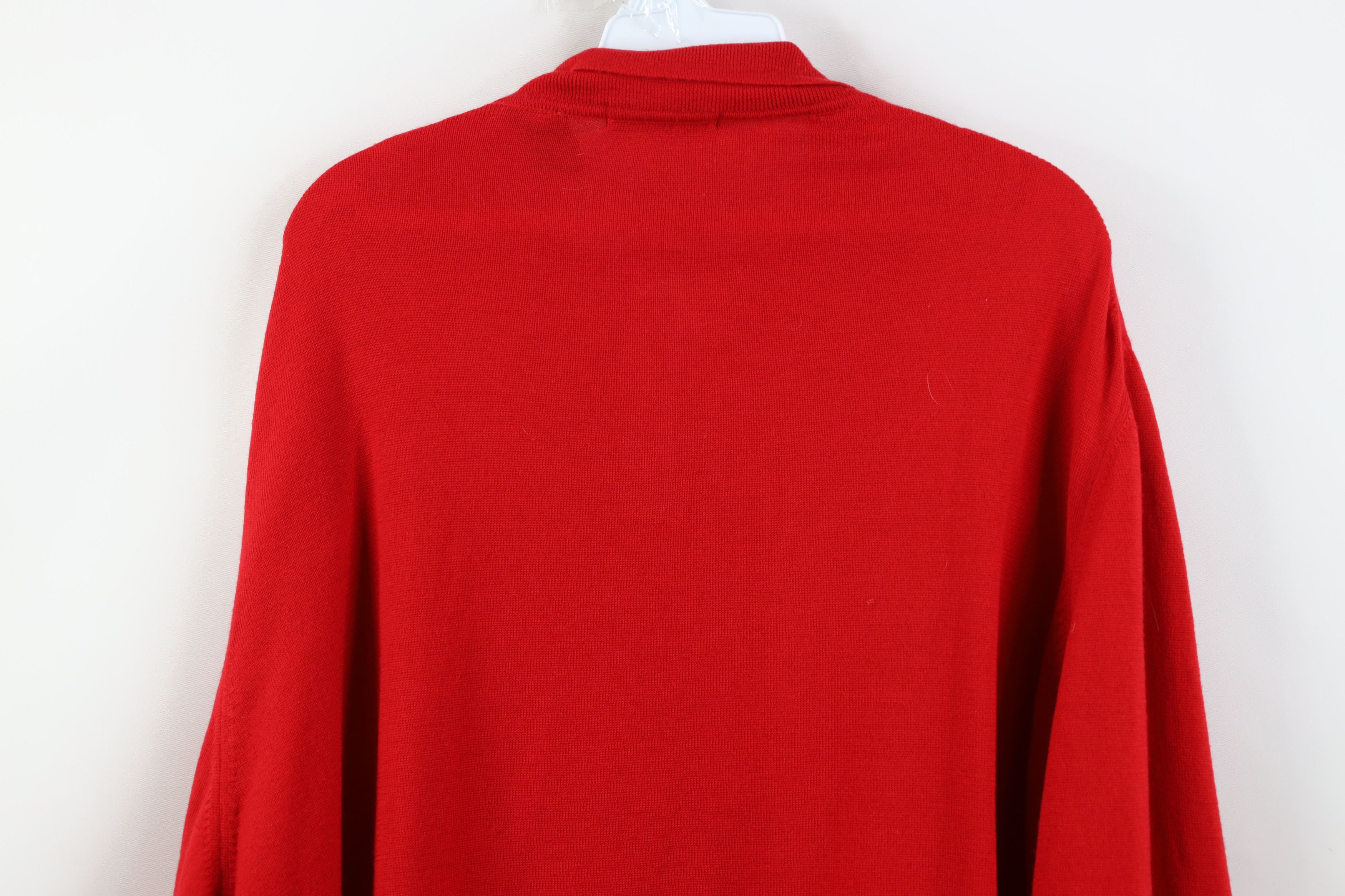 Vintage Vintage 90s Streetwear Merino Wool Knit Collared Sweater Size US XXL / EU 58 / 5 - 12 Thumbnail