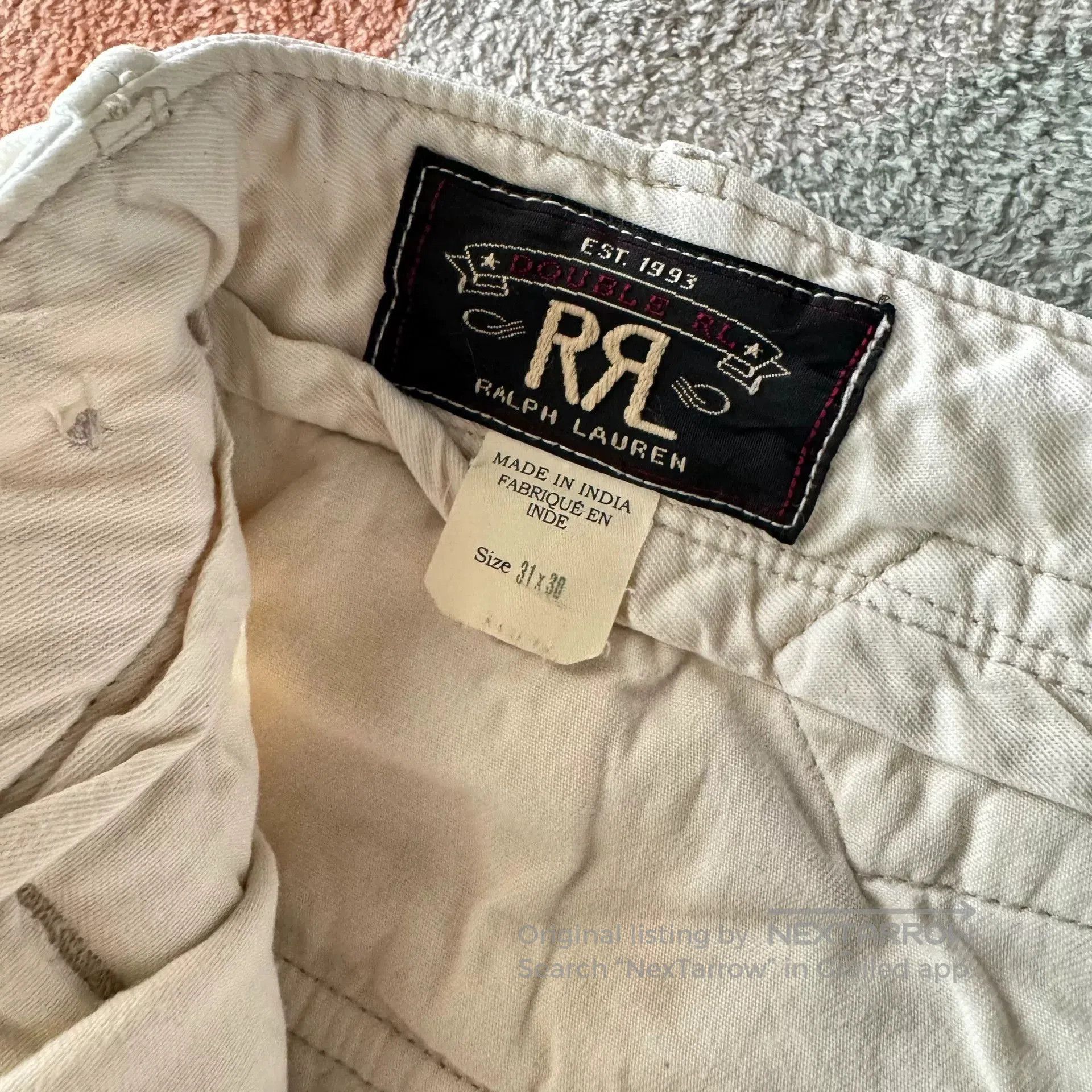 RRL Ralph Lauren Ralph Lauren RRL White Herringbone Pants. Size US 31 - 4 Thumbnail