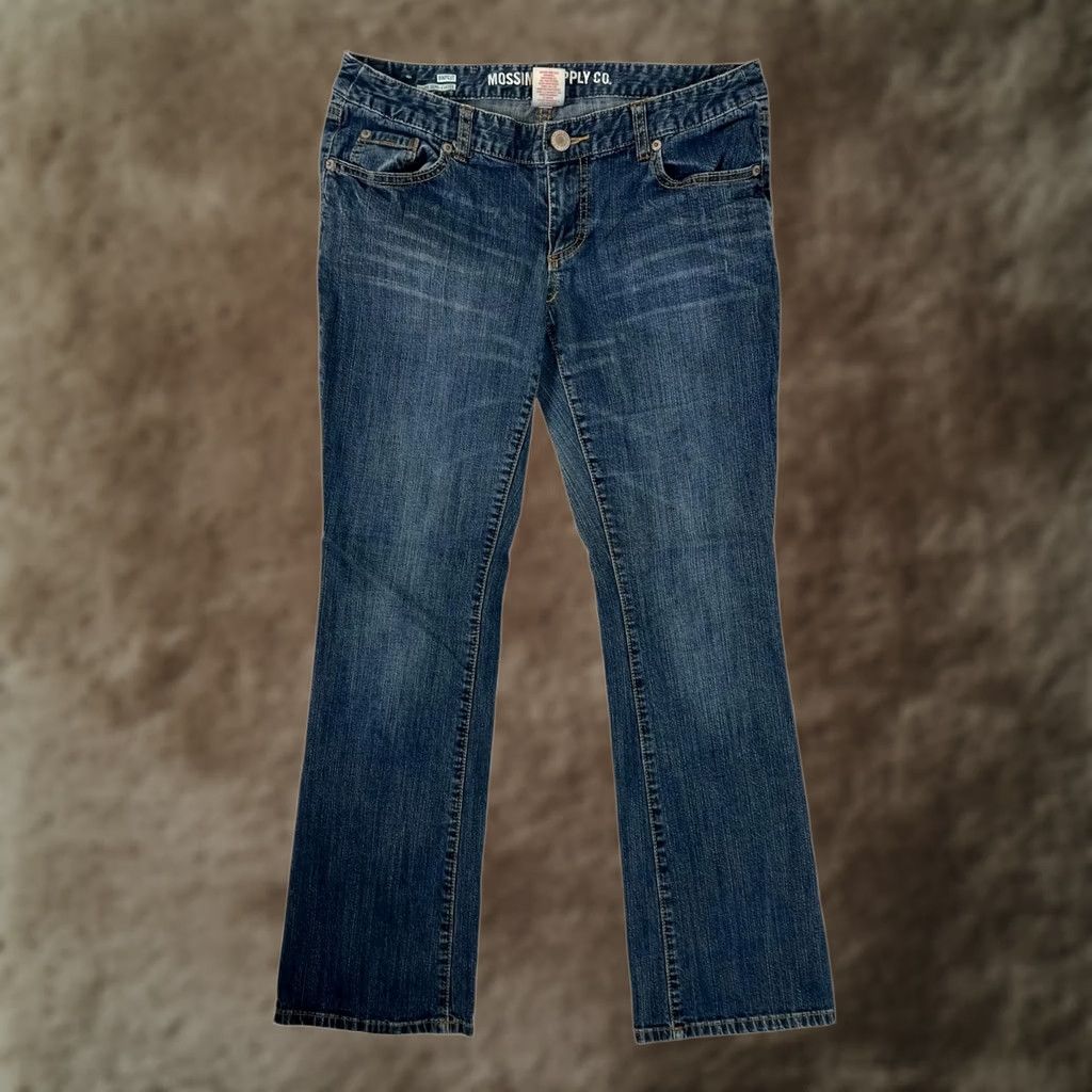 Mossimo Mossimo Supply Co. Jeans Bootcut Women’s 11S Blue Low Rise Stretch Denim Size 32" / US 10 / IT 46 - 1 Thumbnail