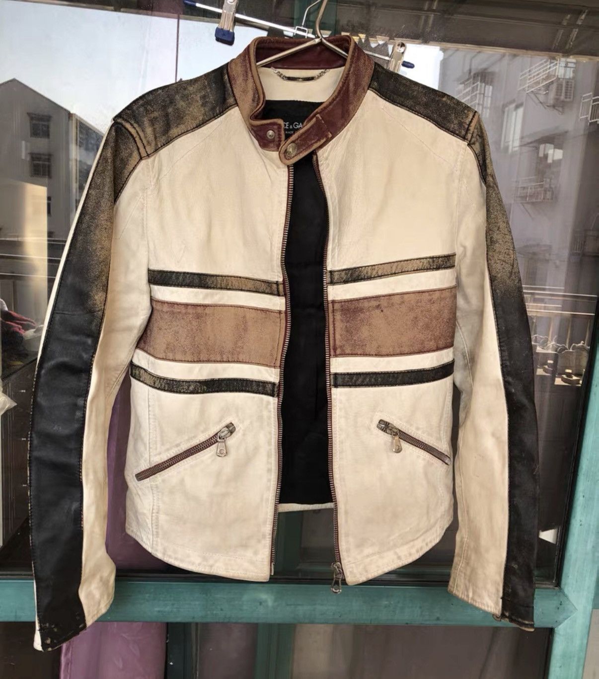 Dolce & Gabbana DG Motorcycle Leather Jacket Size US M / EU 48-50 / 2 - 1 Thumbnail