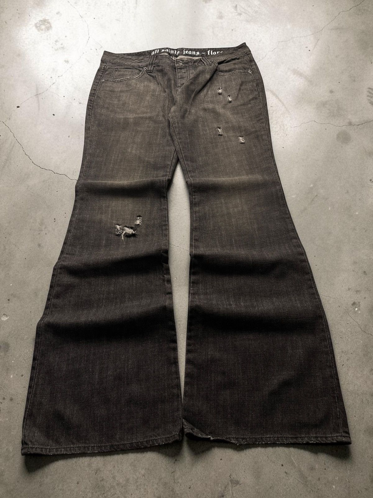 archive Y2K 00s EDWIN Black denim pants Japanese Brand Flared 