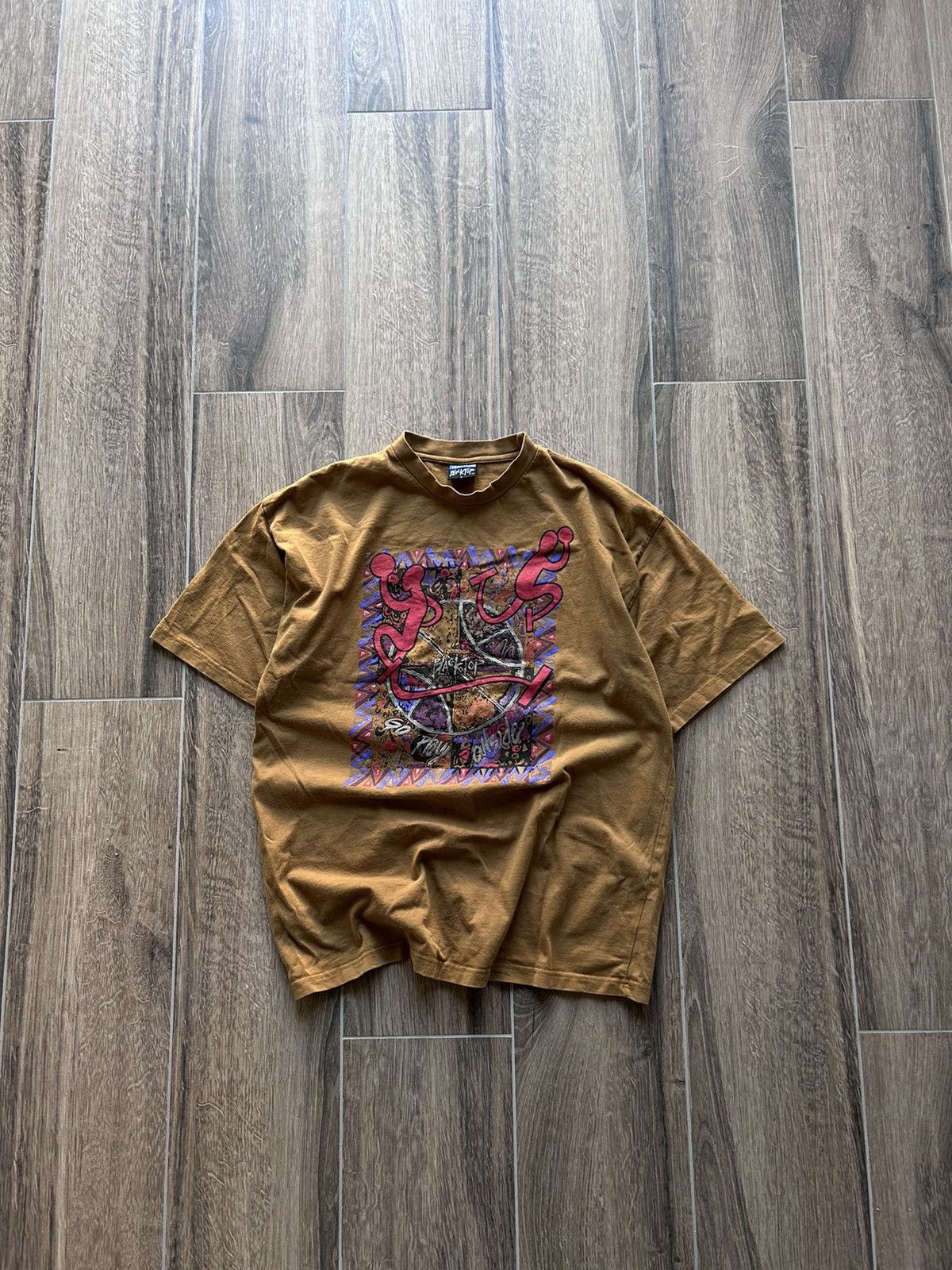 Vintage Reebok BlackTop big logo Very Rare shirt y2k
