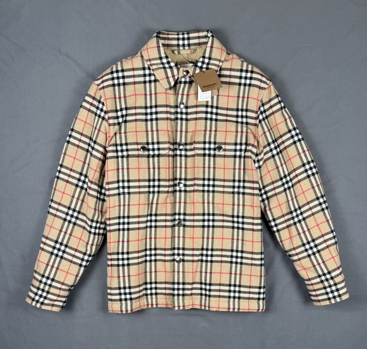 Burberry Burberry Archive Virgin Wool Check Overshirt Jacket Large Size US L / EU 52-54 / 3 - 1 Thumbnail