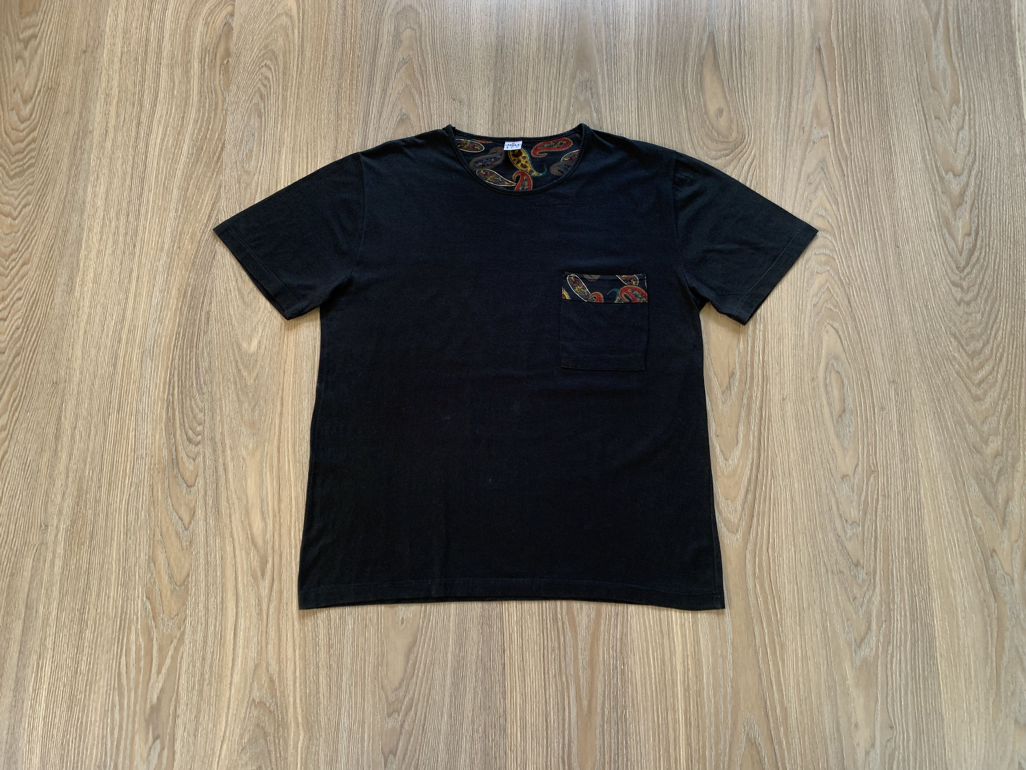 Cerruti 1881 Rare Cerruti Cotton Black Pocket T Shirt Size US L / EU 52-54 / 3 - 1 Thumbnail