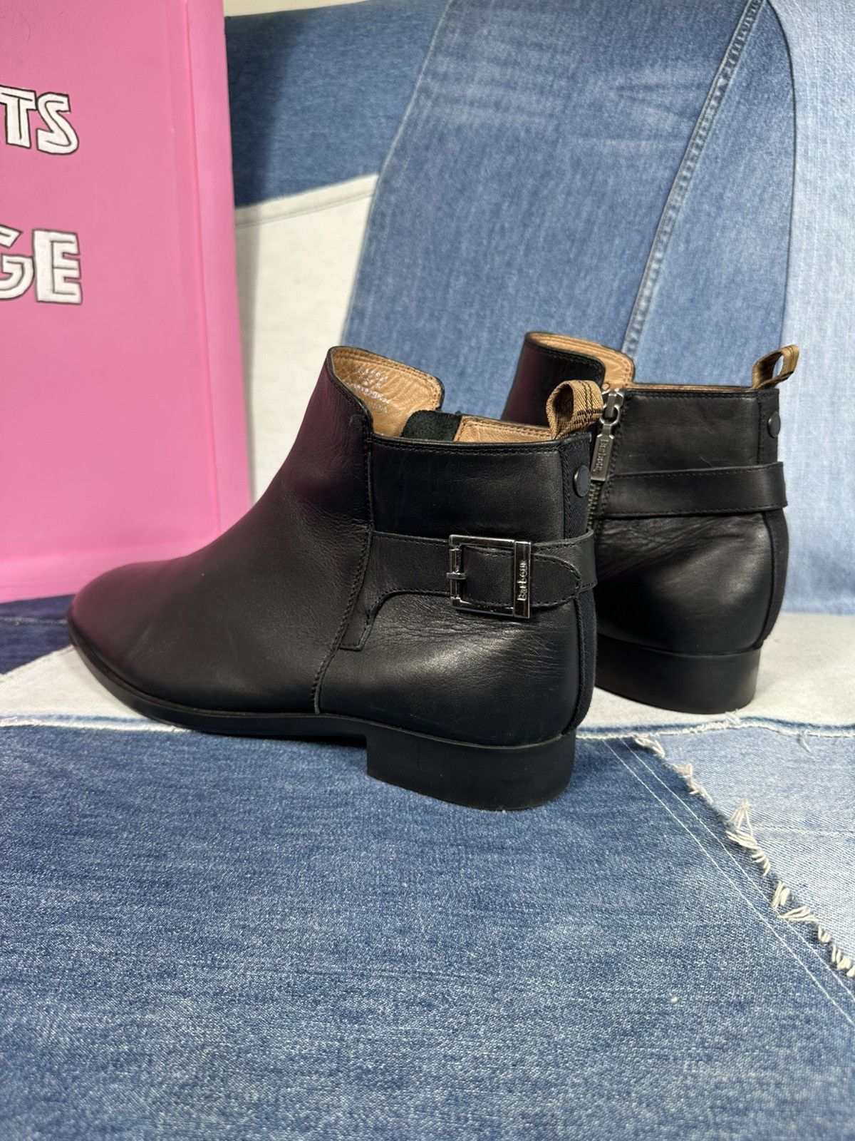 Barbour Barbour Chelsea Ankle Boots Black Leather Woman's Size US 11 / IT 41 - 2 Thumbnail