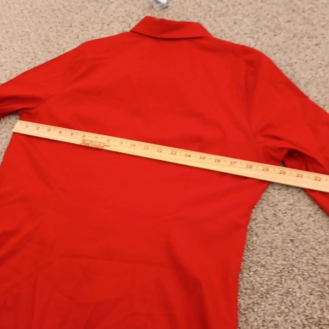 Worthington Worthington Shirt Womens 12P Petite Red Long Sleeve Button Up Cotton Blend New Size XL / US 12-14 / IT 48-50 - 7 Thumbnail