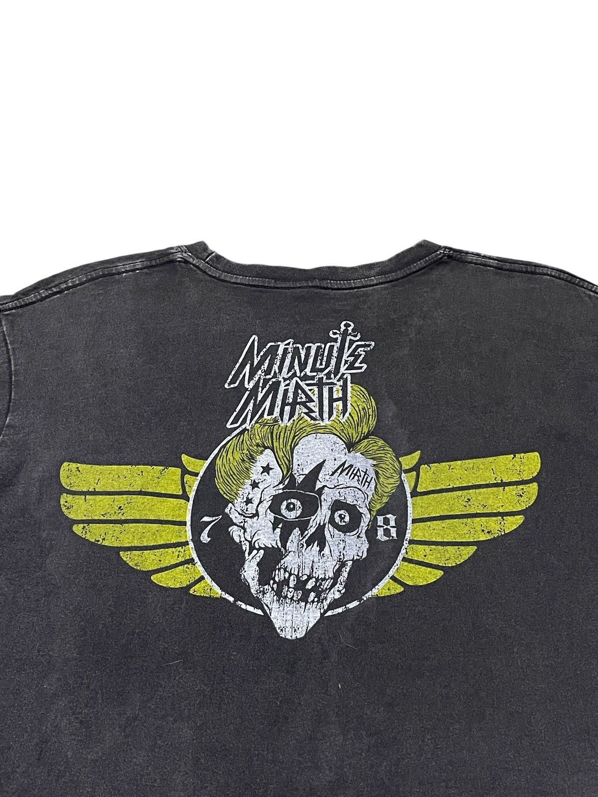 Hysteric Glamour × Japanese Brand Minute Mirth Rockin Skeletons Vintage Black Wash Tshirt Size US L / EU 52-54 / 3 - 8 Thumbnail