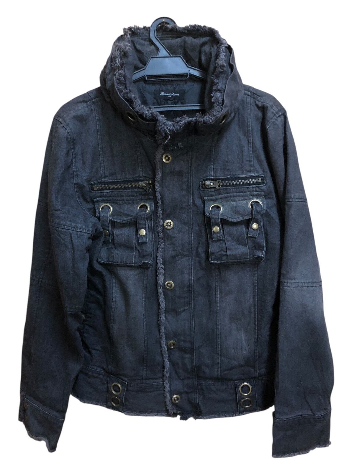 If Six Was Nine × In The Attic × Le Grande Bleu (L.G.B.) In the Attic Homme Bono Punk Rockabilly Denim Jacket Size US M / EU 48-50 / 2 - 1 Thumbnail