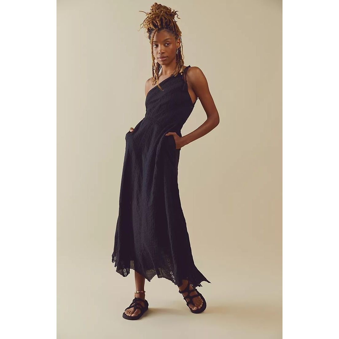 Free People New FREE PEOPLE Bella Maxi Dress ONE-SHOULDER $168 X-SMALL Size XS / US 0-2 / IT 36-38 - 1 Thumbnail