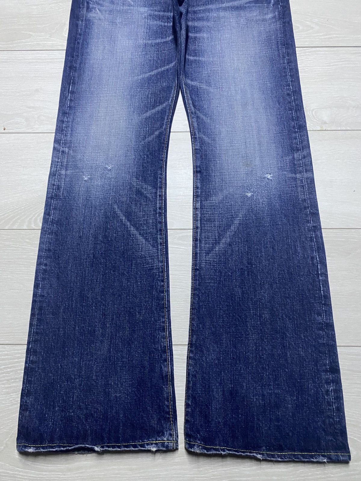 Eternal Eternal Y2K Faded Wash Flare Bootcut Jeans Size US 33 - 5 Thumbnail