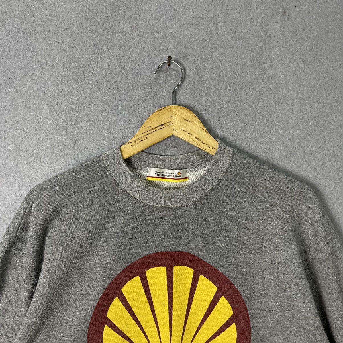 Vintage Vintage Showa Shell Sekiyu Shell Service Wear Sweatshirt Size US L / EU 52-54 / 3 - 2 Thumbnail