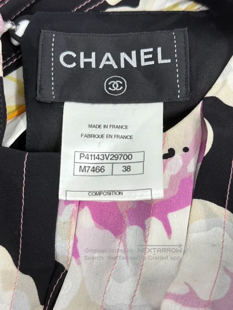 Chanel Chanel Camelia silk printed dress Size XS / US 0-2 / IT 36-38 - 4 Thumbnail