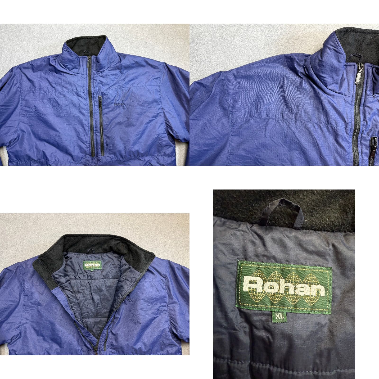 Vintage Rohan Nimbus Jacket Mens XL Blue Puffed Pullover 1/2 Zip Size US XL / EU 56 / 4 - 9 Thumbnail