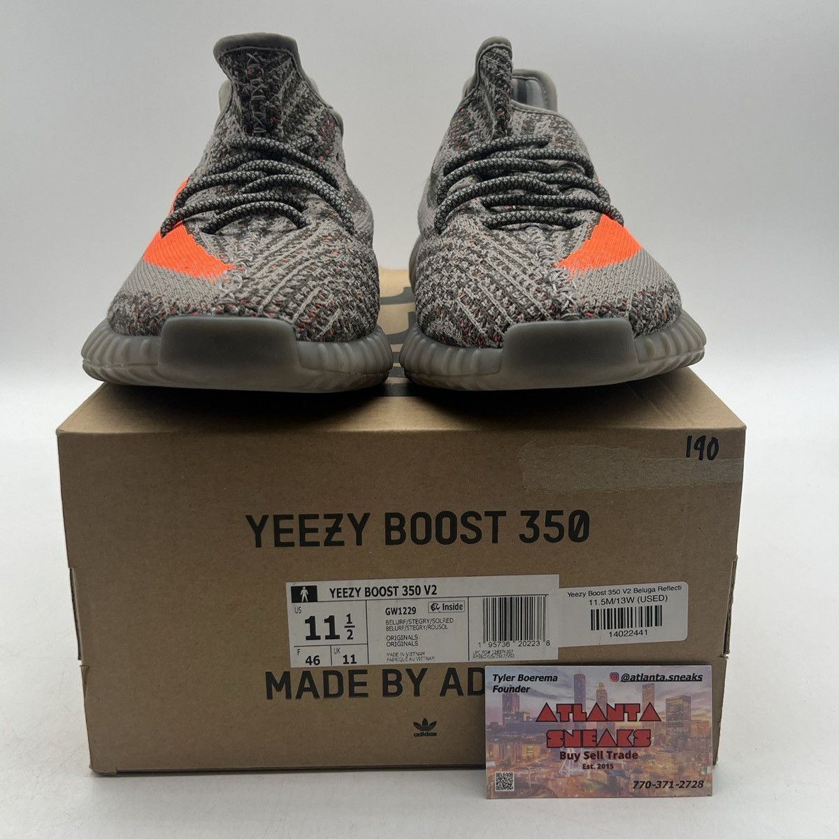 Adidas Yeezy boost 350 beluga reflective Size US 11.5 / EU 44-45 - 2 Thumbnail