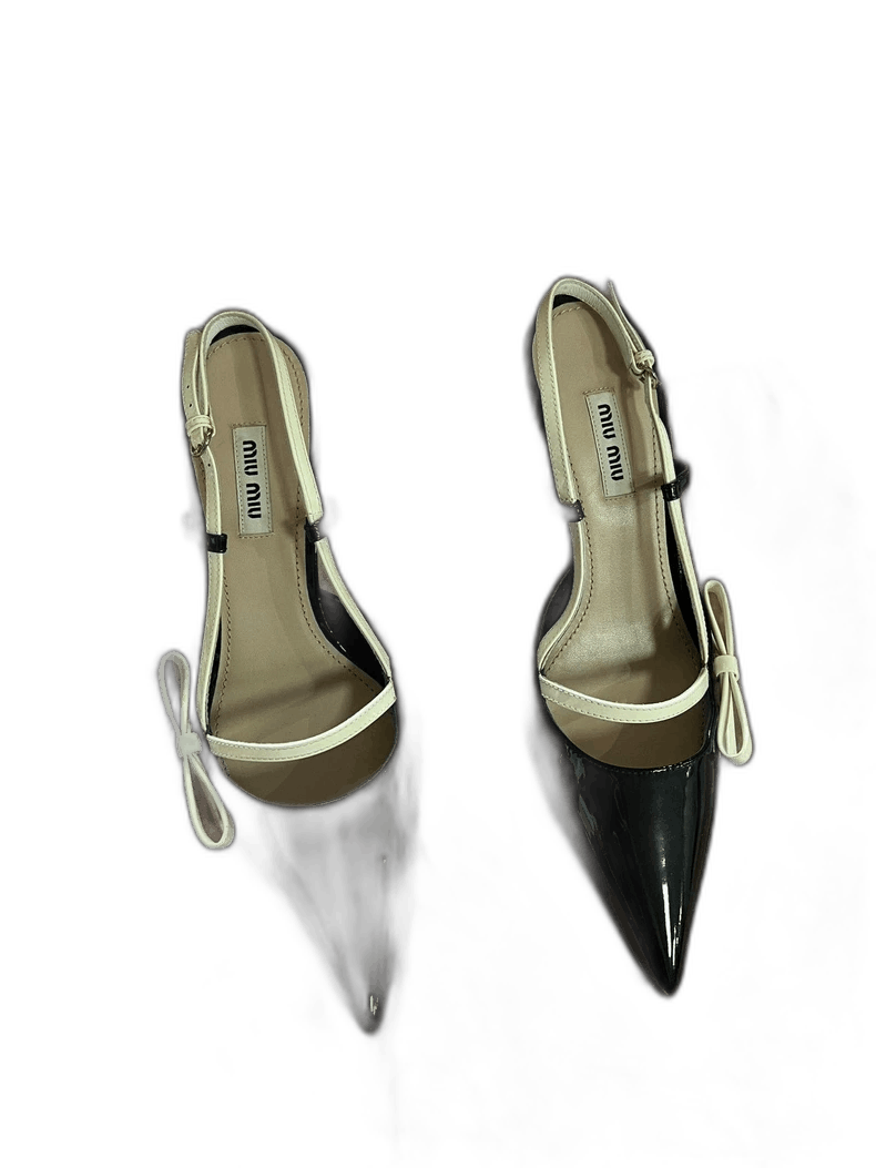 Prada Miumiu Patent Leather High Heels Size 36.5 Size US 6 / IT 36 - 1 Thumbnail