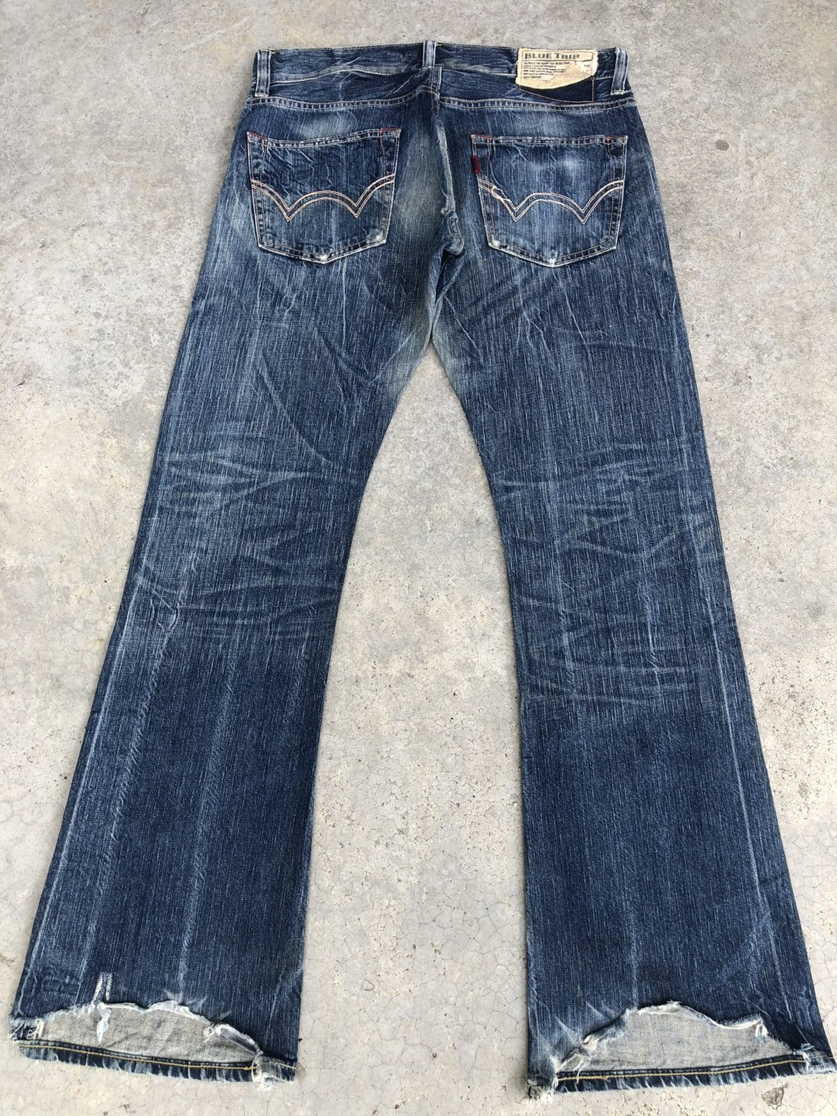 If Six Was Nine Japanese Edwin Flared Jeans Distressed Jeans Size US 34 / EU 50 - 1 Thumbnail