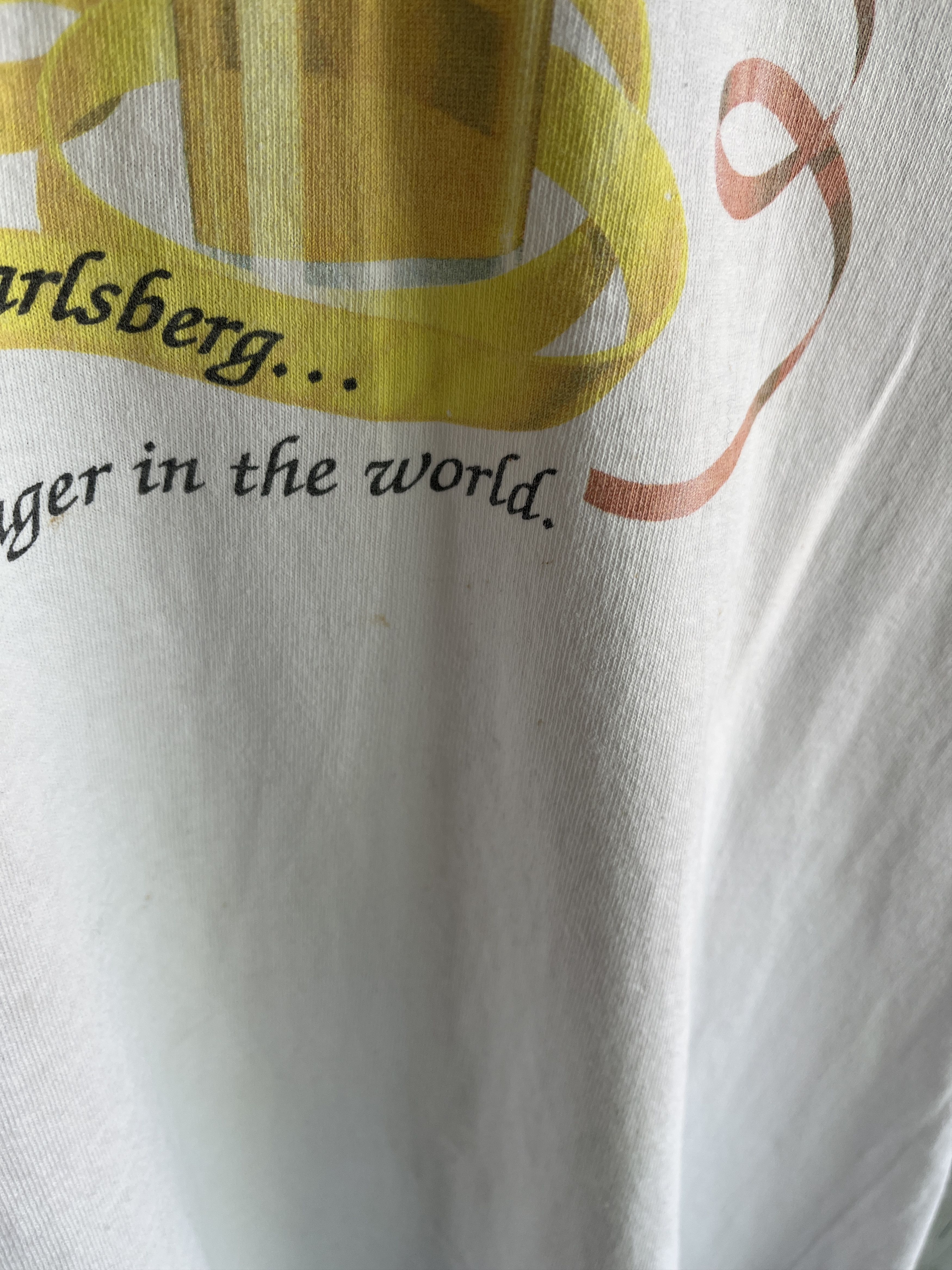 Vintage Vintage Carlsberg Christmas Beer T Shirt 90s Single Stitch Size US XL / EU 56 / 4 - 3 Thumbnail