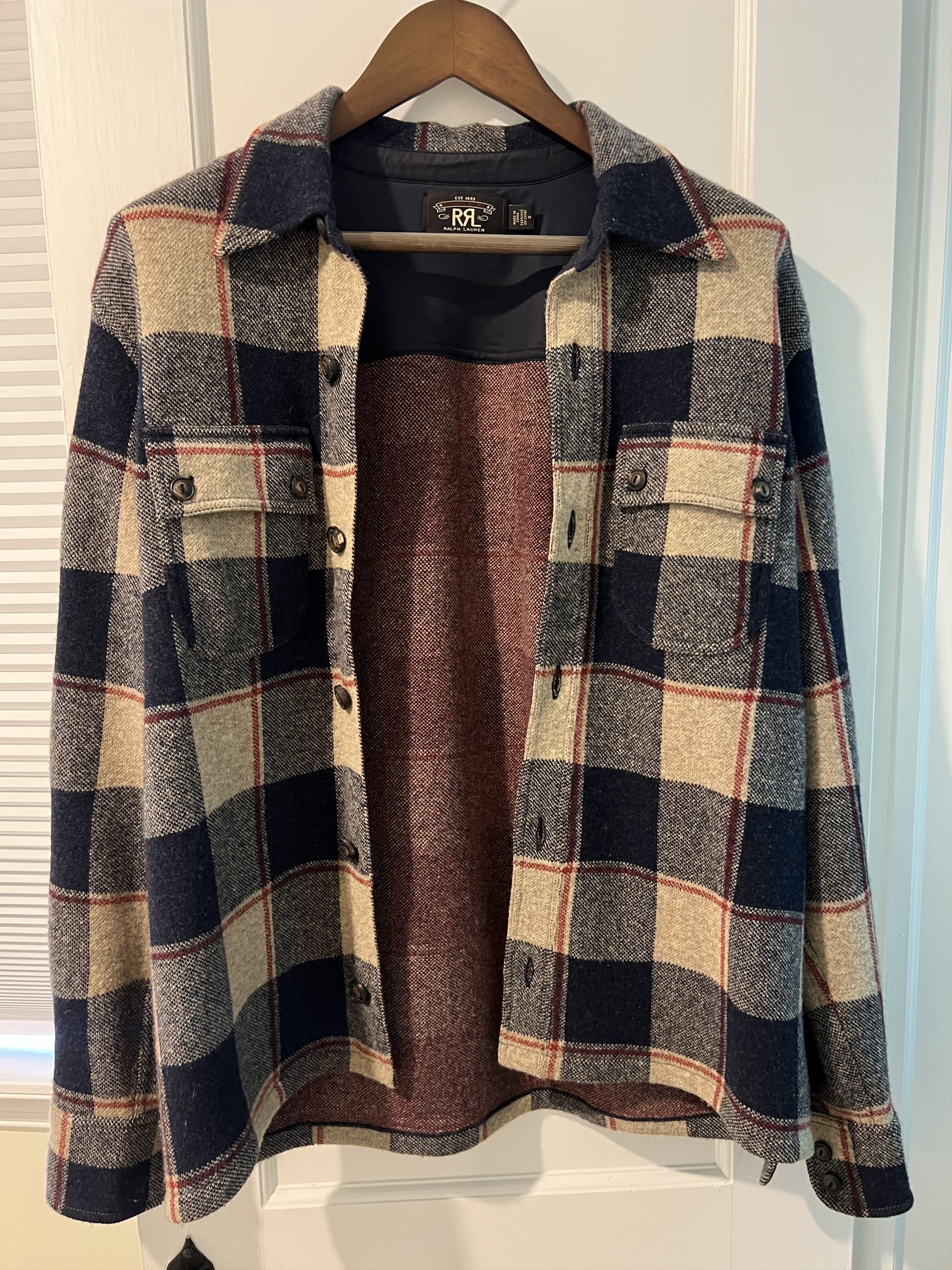 RRL Ralph Lauren Plaid Wool-Cashmere Workshirt Sweater Size US M / EU 48-50 / 2 - 5 Thumbnail