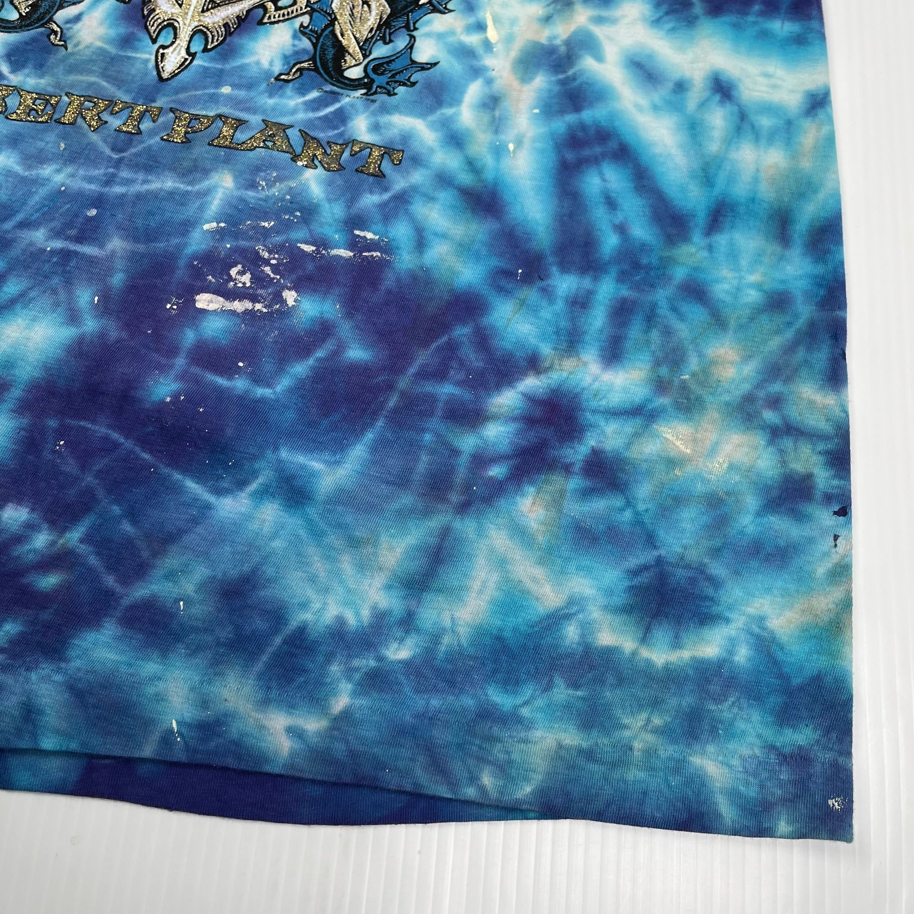 Vintage 1990 Robert Plant Canadian Tour Tie Dye Tee XL Size US XL / EU 56 / 4 - 7 Thumbnail