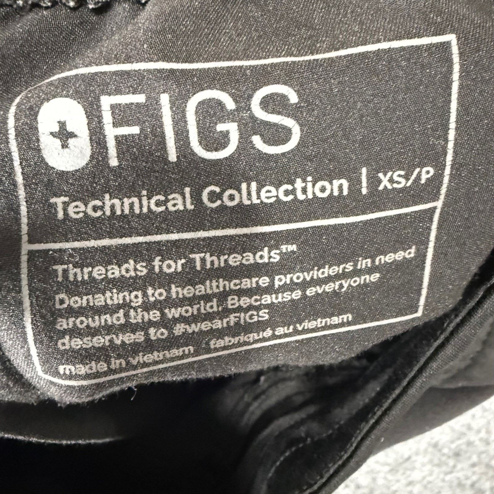 Other FIGS Zamora Scrub Jogger Pants Womens XS Black Medical Size 24" / US 00 / IT 34 - 2 Thumbnail