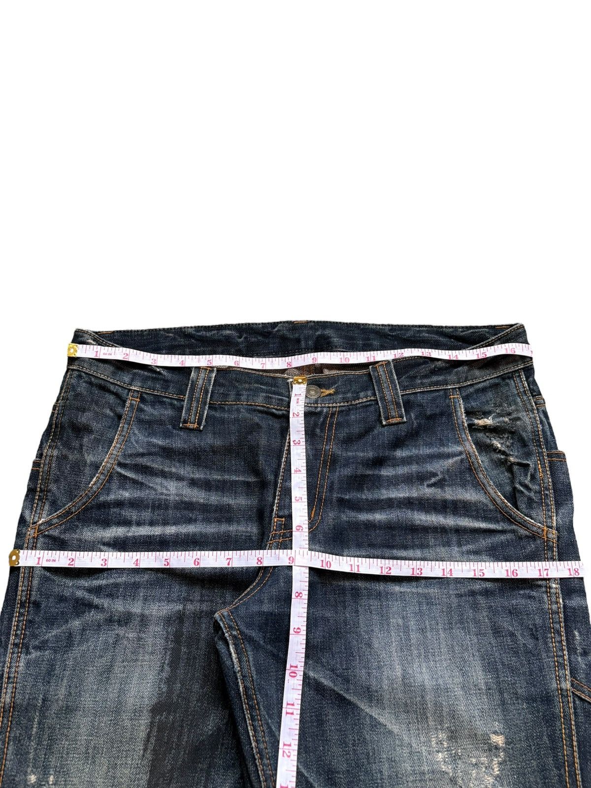 Takeo Kikuchi Vintage Takeo Kikuchi Mud Wash Carpenter Distressed Jeans Size US 33 - 12 Thumbnail
