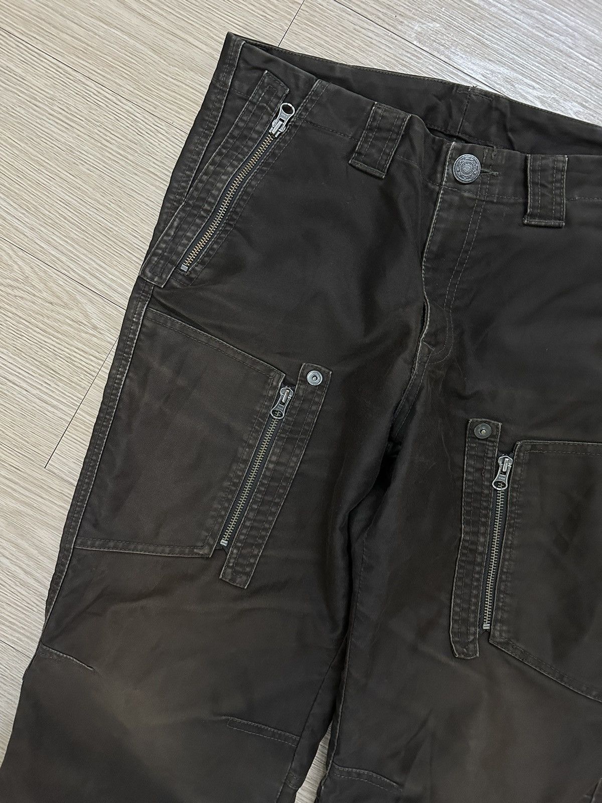 If Six Was Nine × Japanese Brand × Seditionaries Custom Culture Bondage Cargo Tactical Multi Flared Pants Size US 32 / EU 48 - 5 Thumbnail