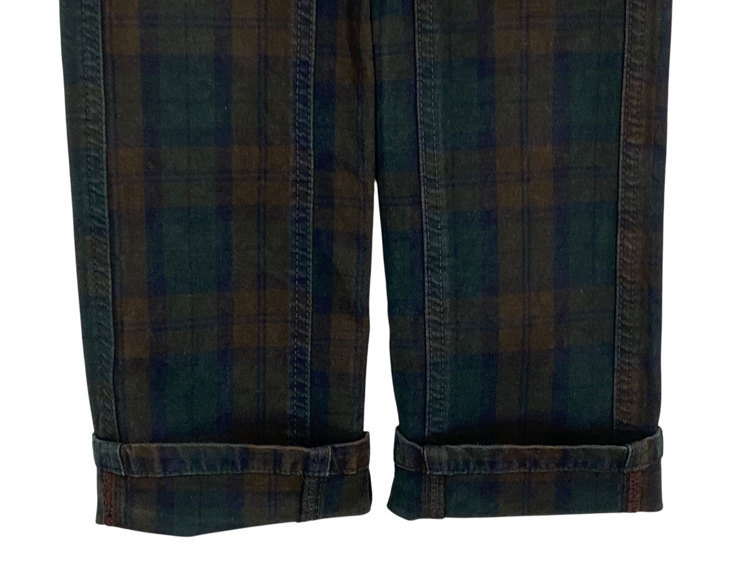 Japanese Brand Betty Smith Checkered Skinny Pants Buckle Back Pants Size 25" / US 0 / IT 36 - 8 Thumbnail
