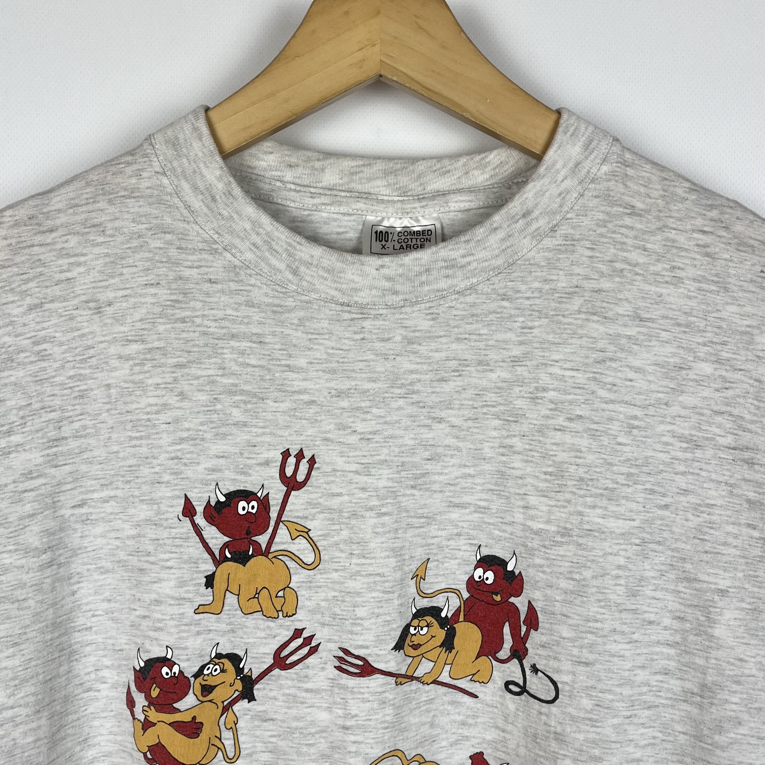 Vintage Vintage Devil Sex Position Adult Funny T Shirt 90’s Size US L / EU 52-54 / 3 - 6 Thumbnail