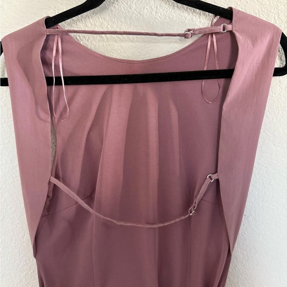 Zara ZARA Backless Mauve Pink Ruched Mini Dress Medium NEW Size M / US 6-8 / IT 42-44 - 10 Thumbnail