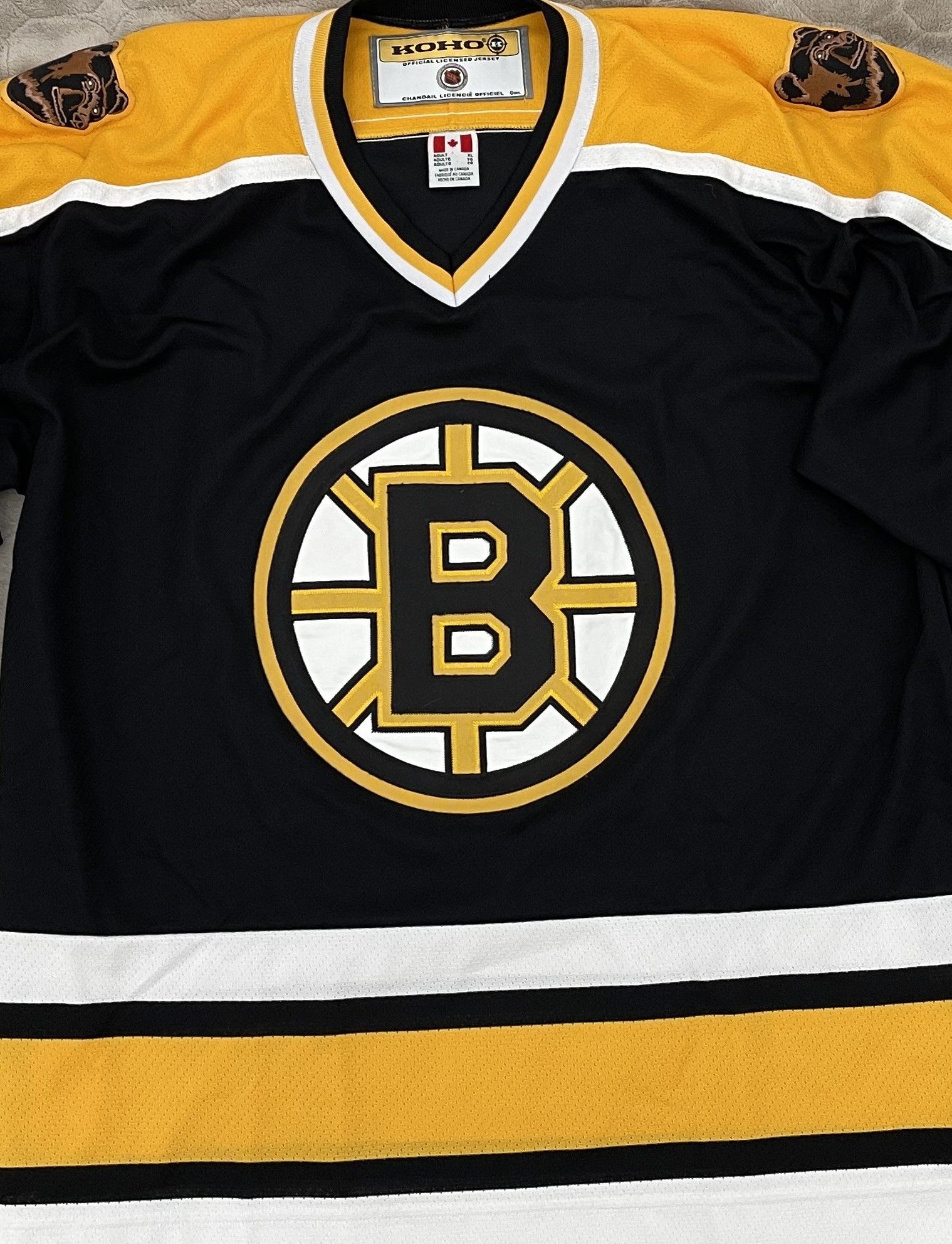 NHL × Vintage KOHO Boston Bruins Bill OFFICIAL LICENSED JERSEY Size US XXL / EU 58 / 5 - 2 Thumbnail