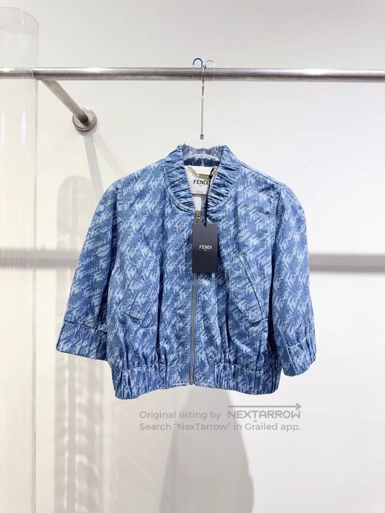 Fendi Fendi Denim Jacket Size S / US 4 / IT 40 - 1 Thumbnail