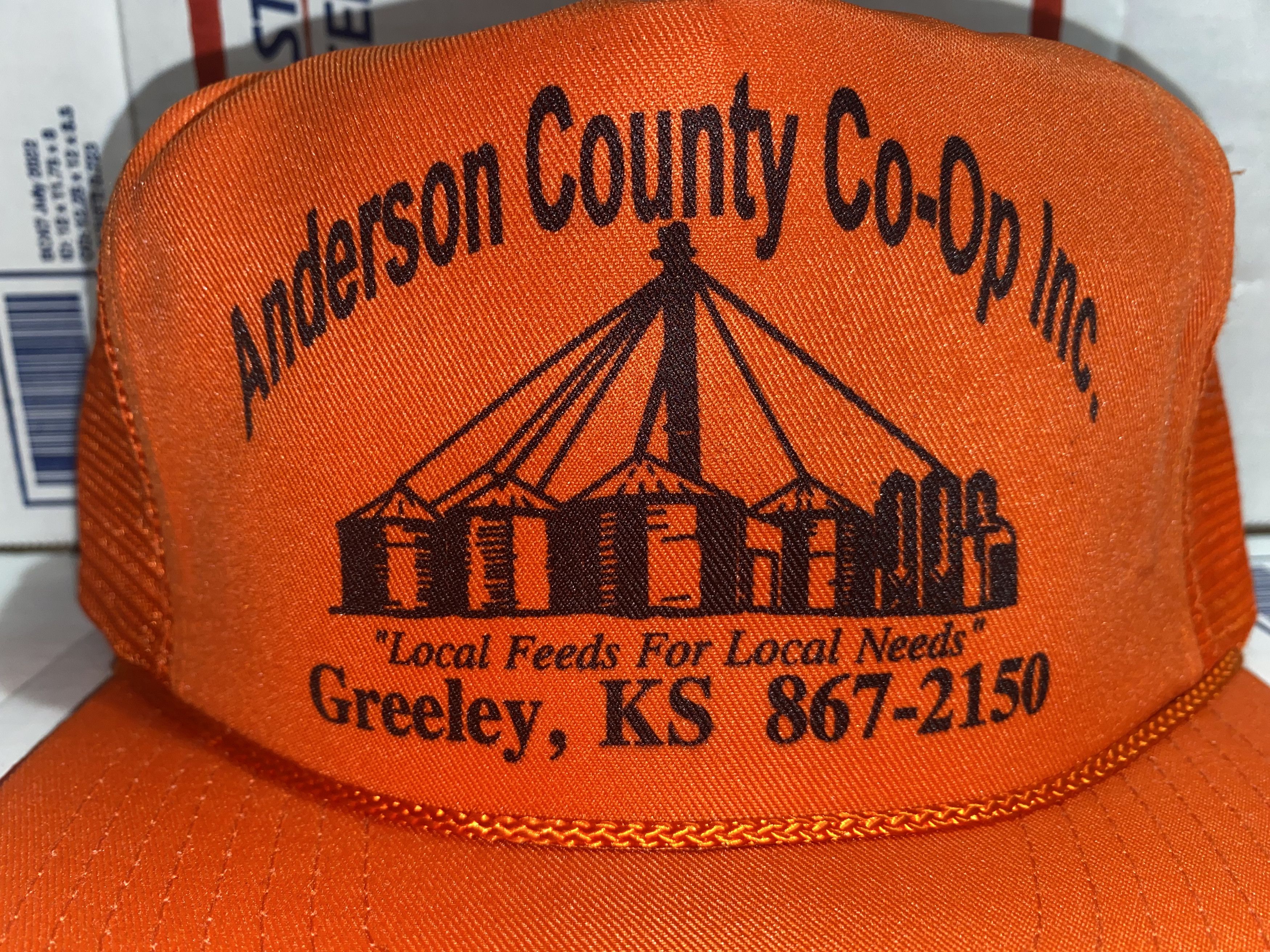 Vintage vtg Anderson County Co-oP Inc. Greeley KS Kansas trucker Hat Size ONE SIZE - 2 Thumbnail