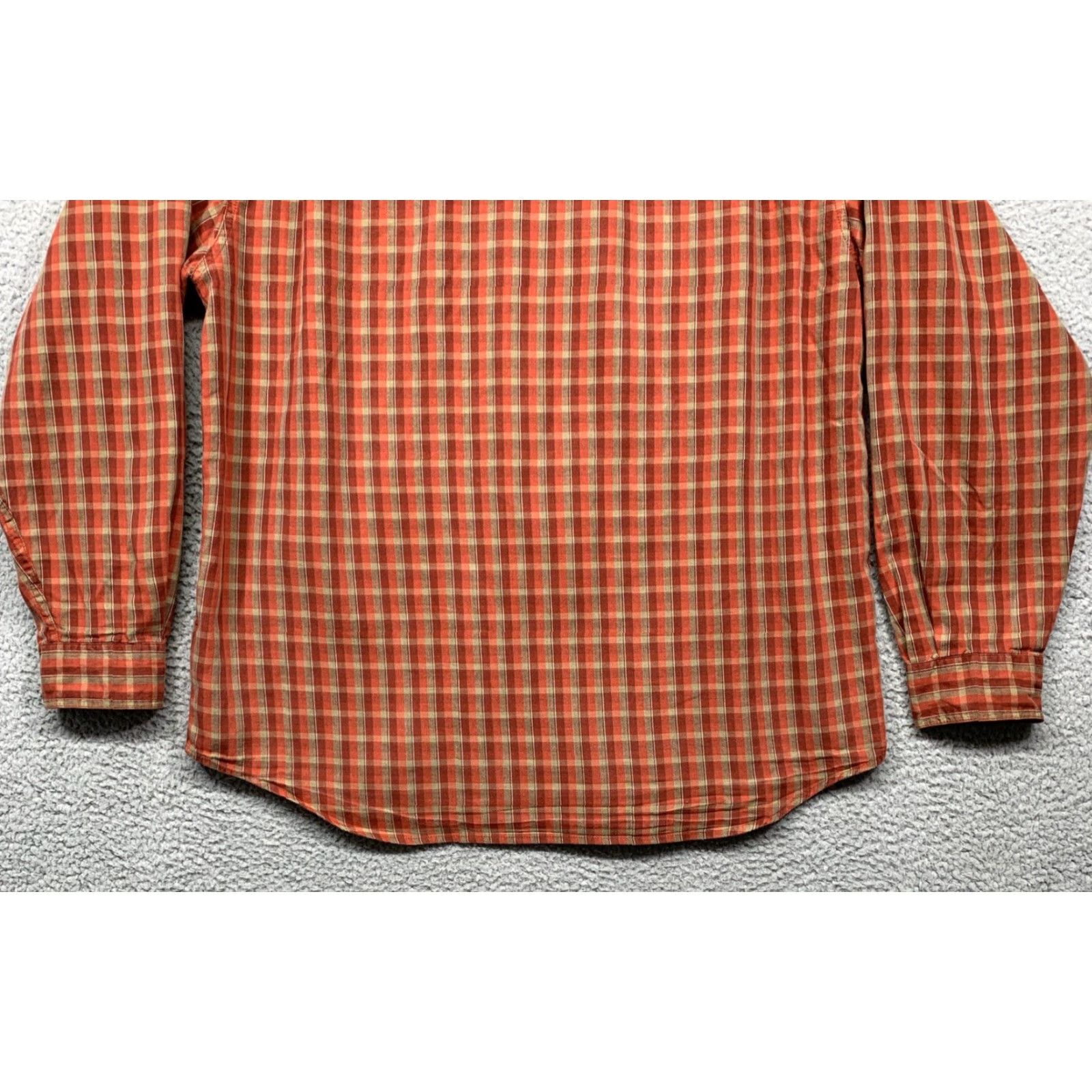 Logo 7 Columbia Mens Long Sleeve Shirt Size Medium Red Brown Tan Plaid Logo Button-Up Shirt Mens Regular Fit Size US M / EU 48-50 / 2 - 6 Thumbnail