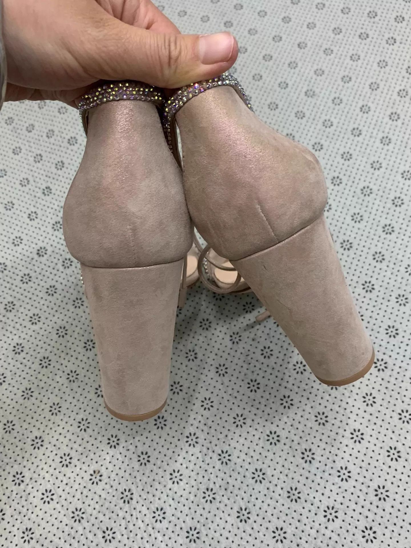 Gianvito Rossi Gianvito Rossi Pink Suede & Crystal One-strap Heels Size US 8.5 / IT 38.5 - 3 Thumbnail