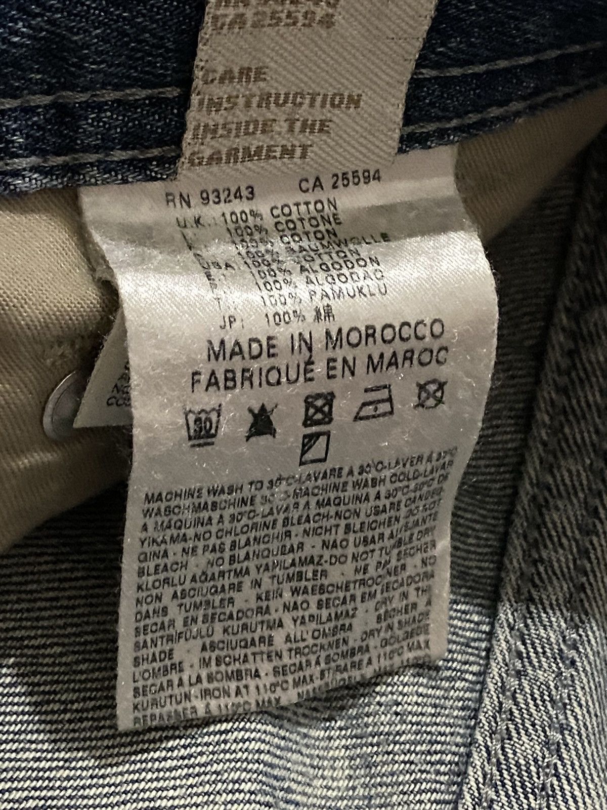 Men Diesel Industry Larkee Jean Selvedge Distressed Wash e'