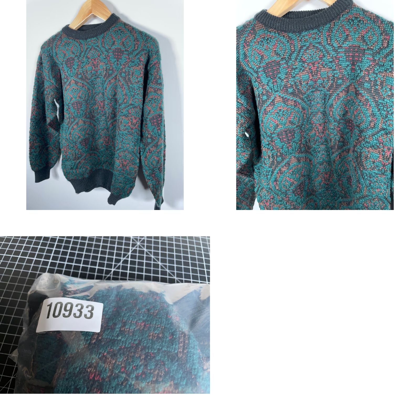Vintage VINTAGE Richman Brothers Sweater Mens Medium Green Wool Blend Paisley Pattern Size US M / EU 48-50 / 2 - 8 Thumbnail