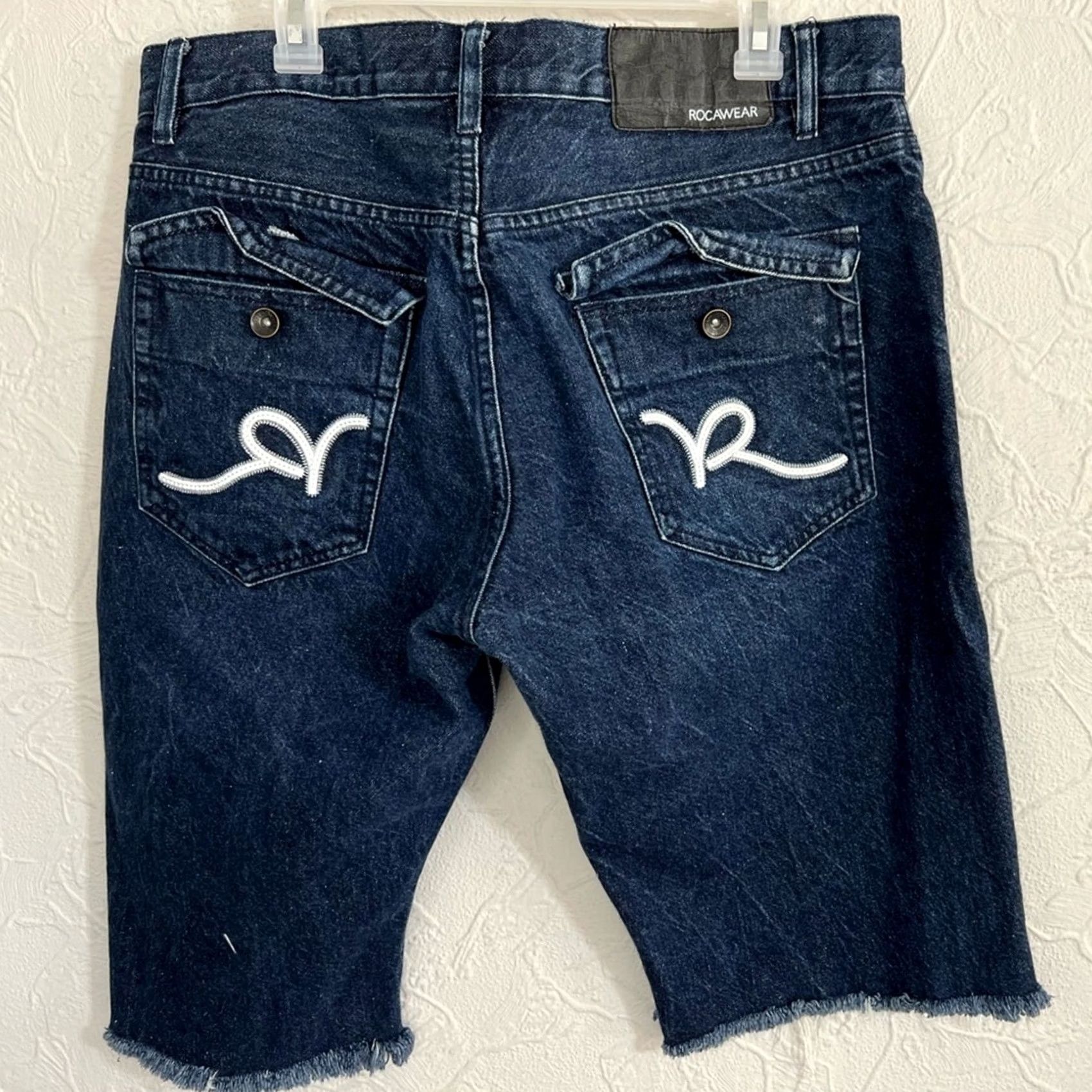 Rocawear VINTAGE Y2K Roca Wear Jean Shorts Jorts Size 38x13 Size US 38 / EU 54 - 2 Thumbnail